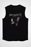 Megadeth Baskılı Unisex Siyah Kolsuz Tişört - Tshirt