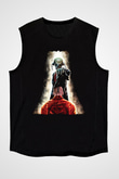 Megadeth Baskılı Unisex Siyah Kolsuz Tişört - Tshirt