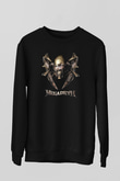 Megadeth Baskılı Unisex Siyah Sweatshirt