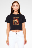 Megadeth Siyah Crop Top Tişört