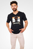 Megadeth Siyah Unisex V Yaka Tişört T-Shirt