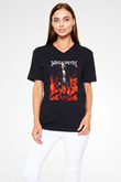 Megadeth Siyah Unisex V Yaka Tişört T-Shirt