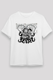 Melvins Baskılı Unisex Beyaz Tişört - Tshirt