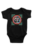 Melvins Baskılı Unisex Siyah Bebek Body - Zıbın