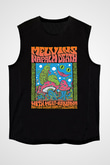 Melvins Baskılı Unisex Siyah Kolsuz Tişört - Tshirt