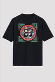 Melvins Baskılı Unisex Siyah Oversize Tişört - Tshirt