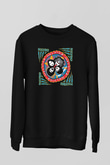 Melvins Baskılı Unisex Siyah Sweatshirt