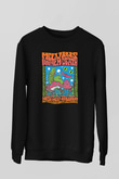 Melvins Baskılı Unisex Siyah Sweatshirt