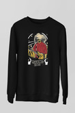 Melvins Baskılı Unisex Siyah Sweatshirt