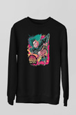 Melvins Baskılı Unisex Siyah Sweatshirt