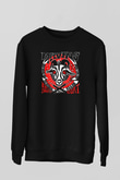 Melvins Baskılı Unisex Siyah Sweatshirt