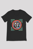 Melvins Baskılı Unisex Siyah V Yaka Tişört - Tshirt
