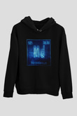Mendelevyum Atom Numarası Baskılı Unisex Siyah Hoodie