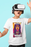 Merit Ptah Baskılı Unisex Beyaz Çocuk Tişörtü - Tshirt