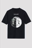 Merkür Siyah Unisex Oversize Tişört T-Shirt