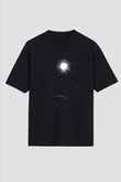 Merkür Siyah Unisex Oversize Tişört T-Shirt