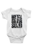 Metal Gear Solid Baskılı Beyaz Unisex Bebek Body - Zıbın