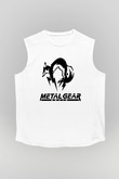 Metal Gear Solid Beyaz Unisex Kolsuz Tişört