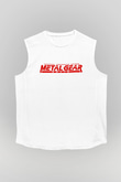 Metal Gear Solid Beyaz Unisex Kolsuz Tişört
