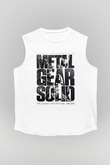 Metal Gear Solid Beyaz Unisex Kolsuz Tişört