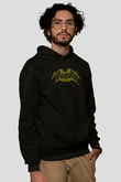 Metallica Baskılı Unisex Siyah Kapüşonlu Sweatshirt