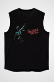 Metallica Baskılı Unisex Siyah Kolsuz Tişört - Tshirt