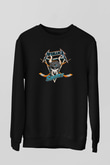 Metallica Baskılı Unisex Siyah Sweatshirt