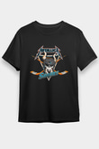 Metallica Baskılı Unisex Siyah Tişört - Tshirt