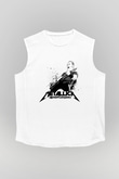 Metallica Beyaz Unisex Kolsuz Tişört