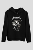 Metallica Group Siyah Unisex Kapüşonlu Sweatshirt