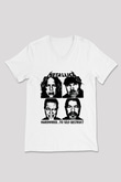 Metallica Hardwired To Self Destruct Beyaz Unisex V Yaka Tişört T-Shirt