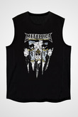 Metallica Siyah Unisex Kolsuz Tişört