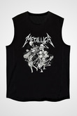 Metallica Siyah Unisex Kolsuz Tişört