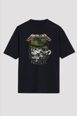 Metallica Siyah Unisex Oversize Tişört T-Shirt