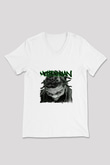 Method Man Baskılı Beyaz V Yaka Unisex Tişört