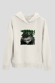 Method Man Baskılı Unisex Beyaz Kapüşonlu Sweatshirt