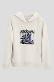 Method Man Baskılı Unisex Beyaz Kapüşonlu Sweatshirt