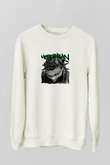 Method Man Baskılı Unisex Beyaz Sweatshirt