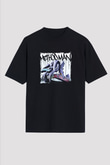 Method Man Baskılı Unisex Oversize Siyah Tişört