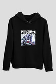Method Man Baskılı Unisex Siyah Hoodie