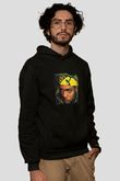 Method Man Baskılı Unisex Siyah Hoodie