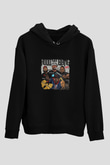 Method Man Baskılı Unisex Siyah Hoodie