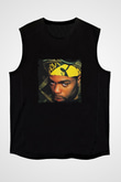 Method Man Baskılı Unisex Siyah Kolsuz Tişört