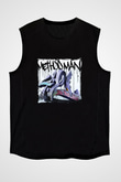 Method Man Baskılı Unisex Siyah Kolsuz Tişört