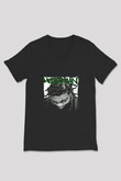 Method Man Baskılı Unisex Siyah V Yaka Tişört