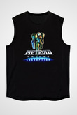 Metroid Prime Siyah Unisex Kolsuz Tişört