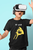 Mf Doom Baskılı Unisex Siyah Çocuk Tişört - Tshirt