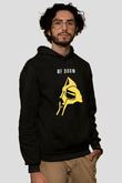 Mf Doom Baskılı Unisex Siyah Hoodie