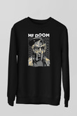 Mf Doom Baskılı Unisex Siyah Sweatshirt