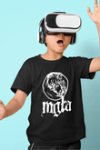 Mgla Baskılı Unisex Siyah Çocuk Tişört - Tshirt